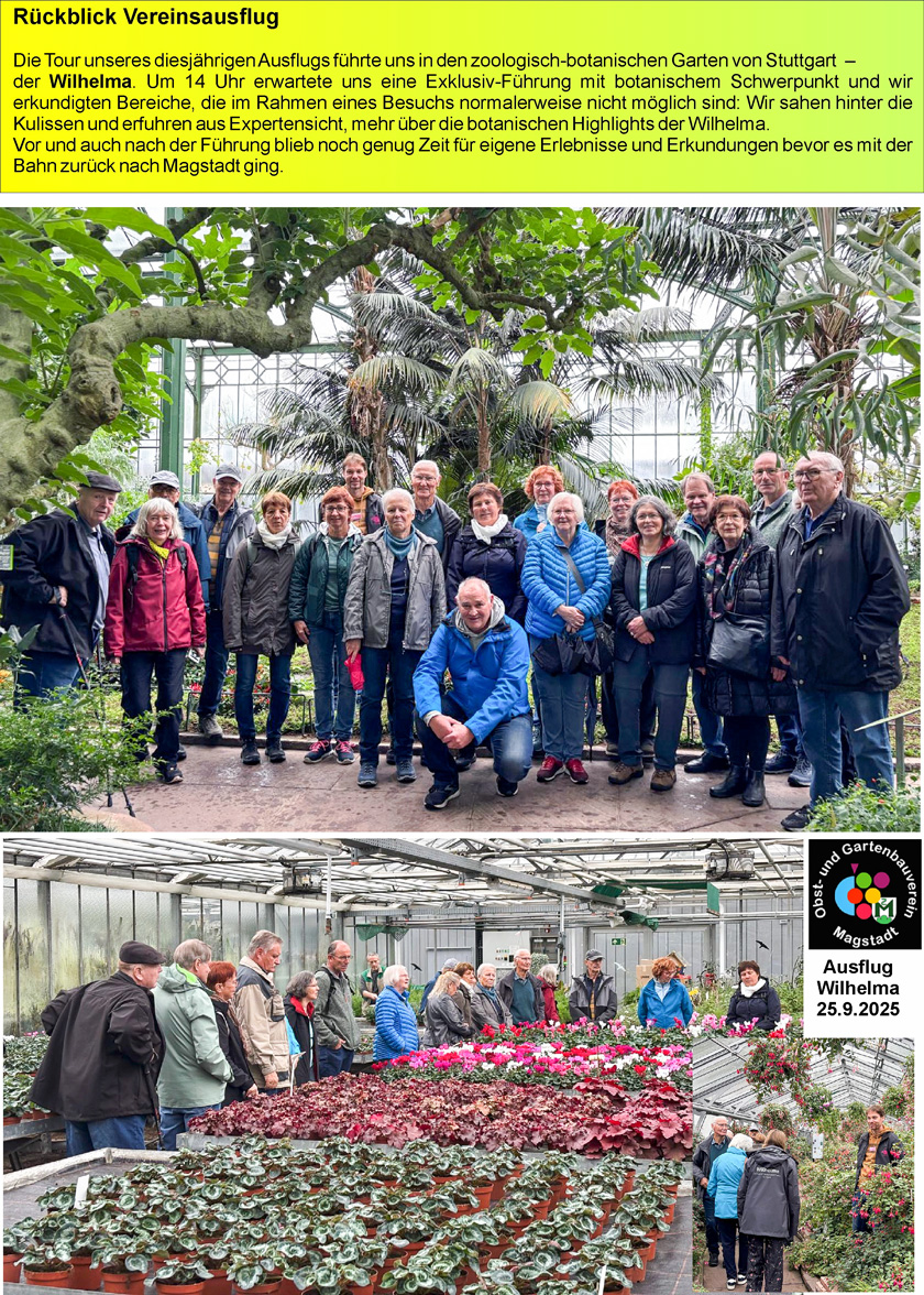 Ausflug Wilhelma 2025