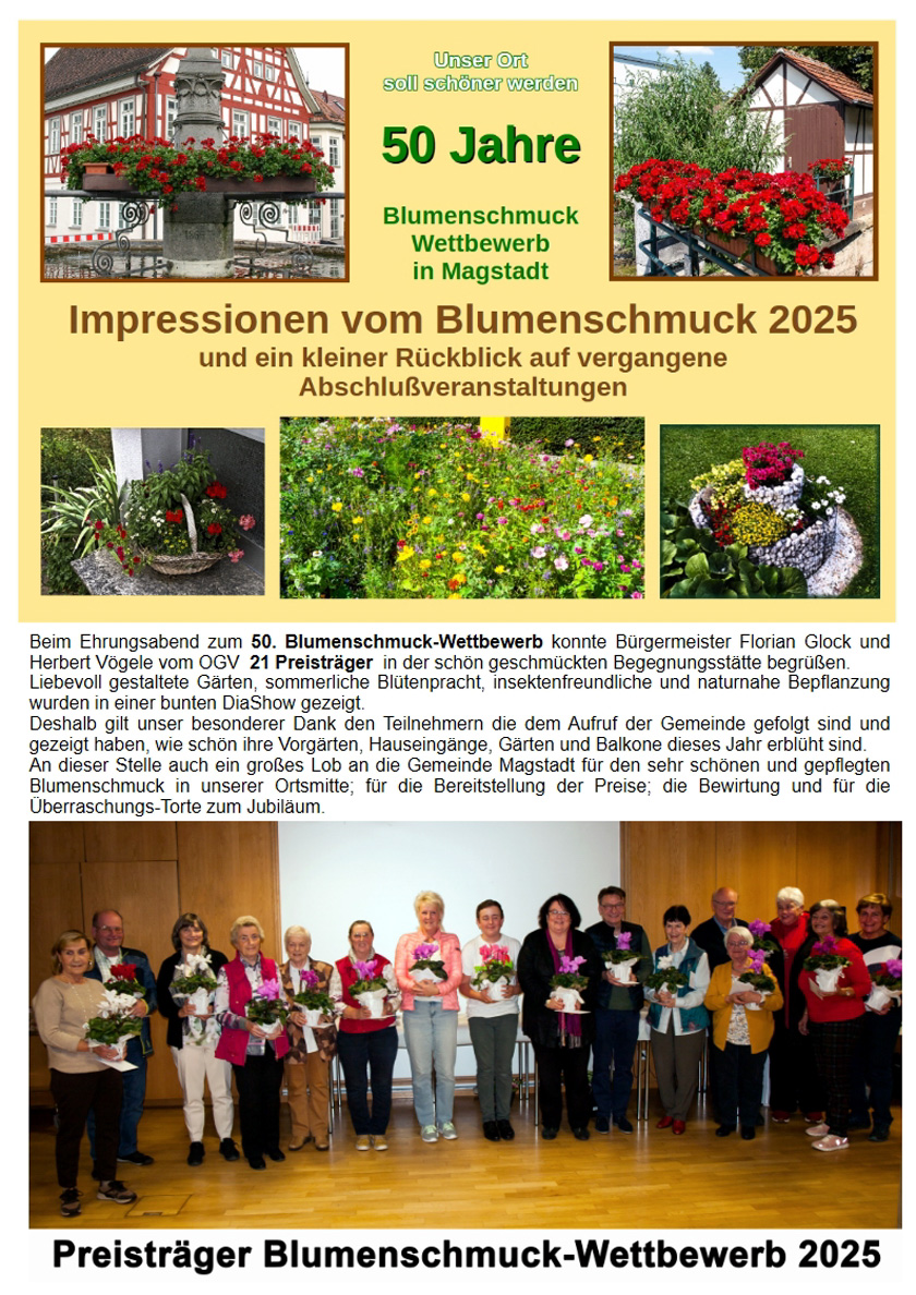 Blumenschmuck 2025